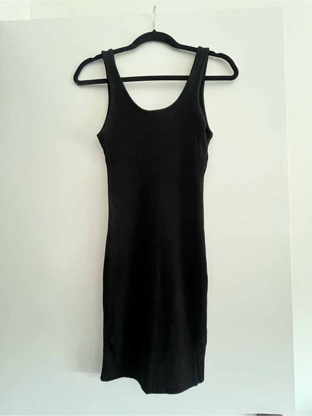 Calvin Klein Jeans Black Ribbed Tank Mini Dress